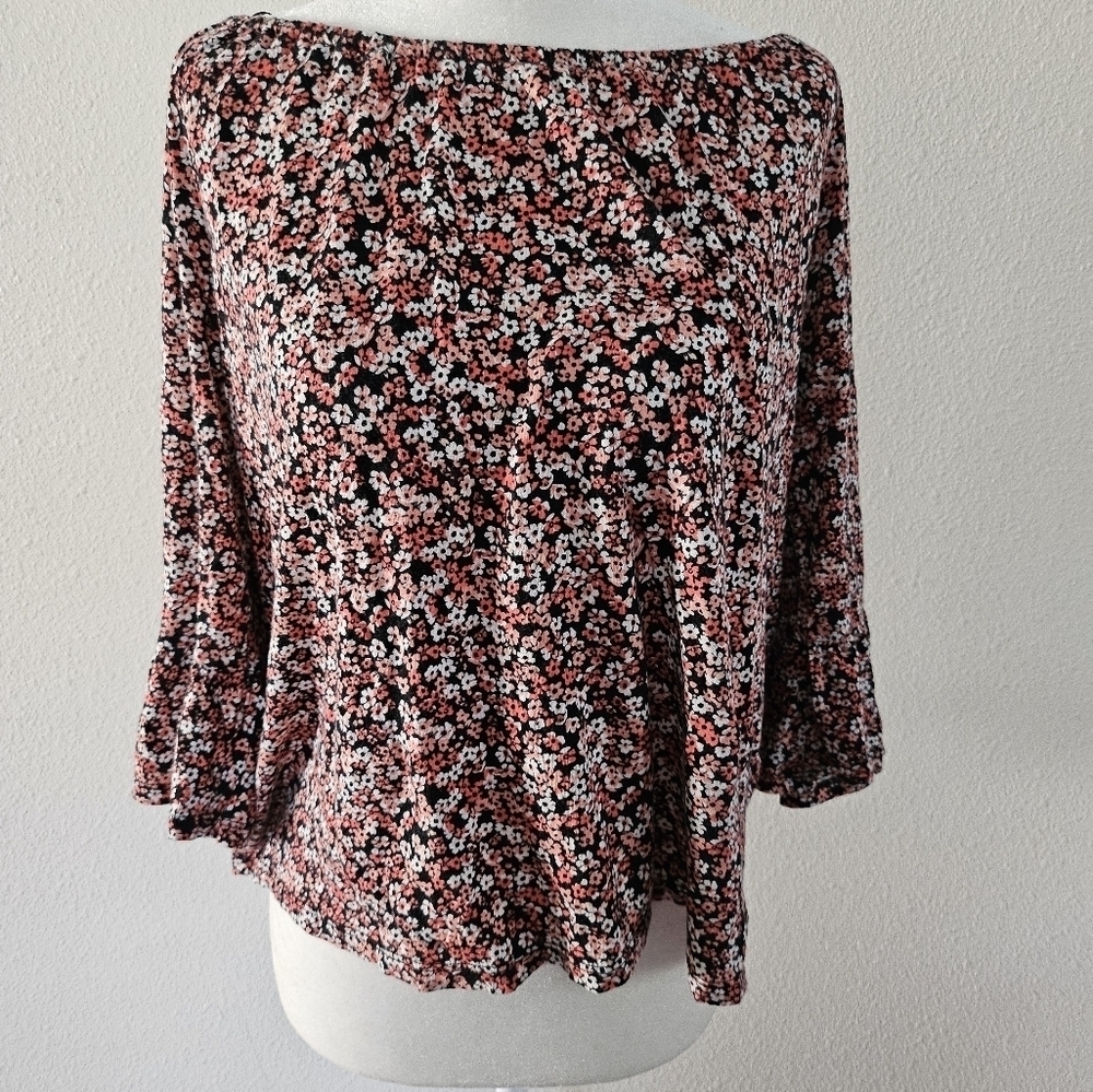 MICHAEL Michael Kors Bell Cuff Knit Top Size M